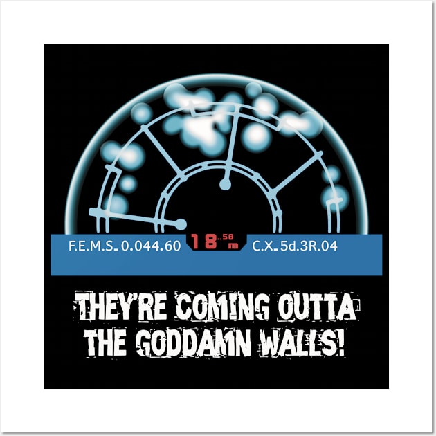 Aliens (1986): They're coming outta the goddamn walls! Wall Art by SPACE ART & NATURE SHIRTS 